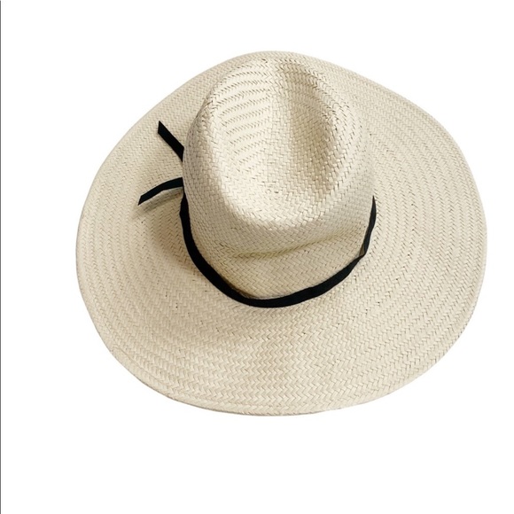 BRIXTON Ashley Unisex Fedora Wide Brim Straw Summer Hat Size OS in Natural - Picture 4 of 8